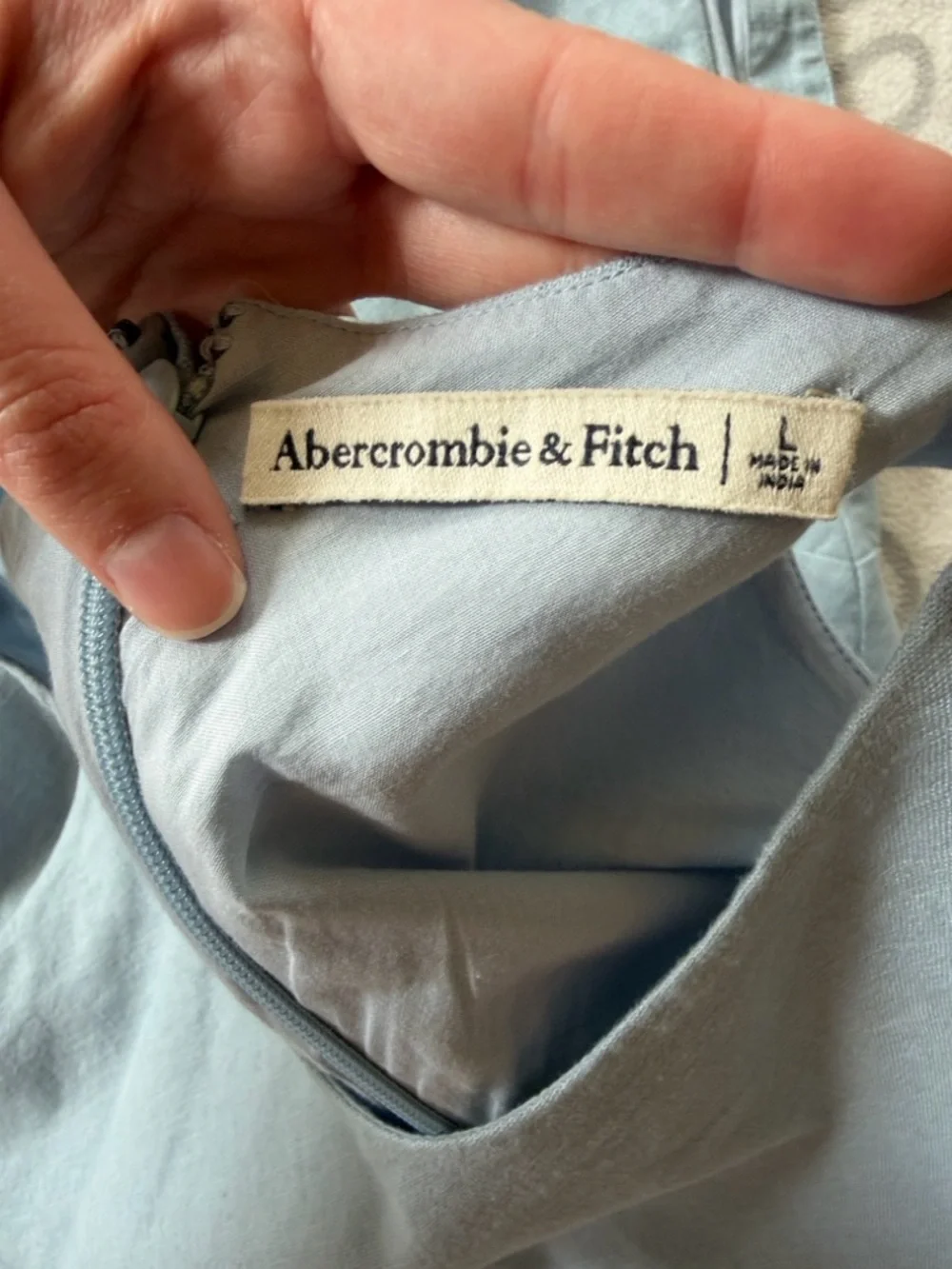Abercrombie & Fitch High-Neck Linen-Blend Maxi Dress